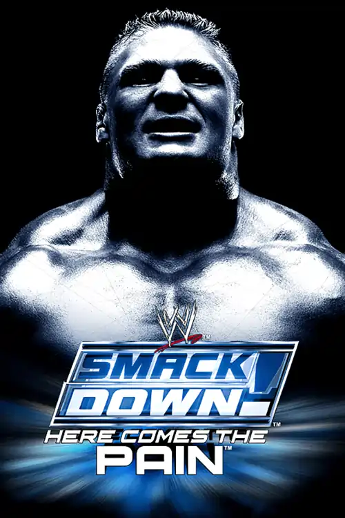 WWE SmackDown PS2 ISO cover art featuring Brock Lesnar vs The Undertaker