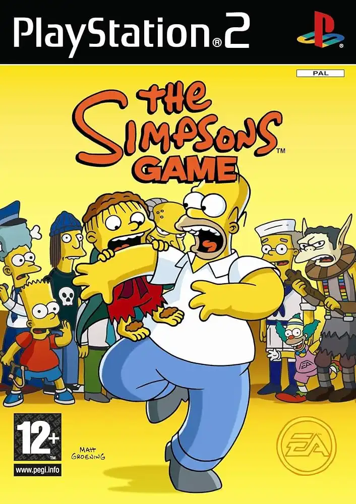 The Simpsons Game PS2 Cover
