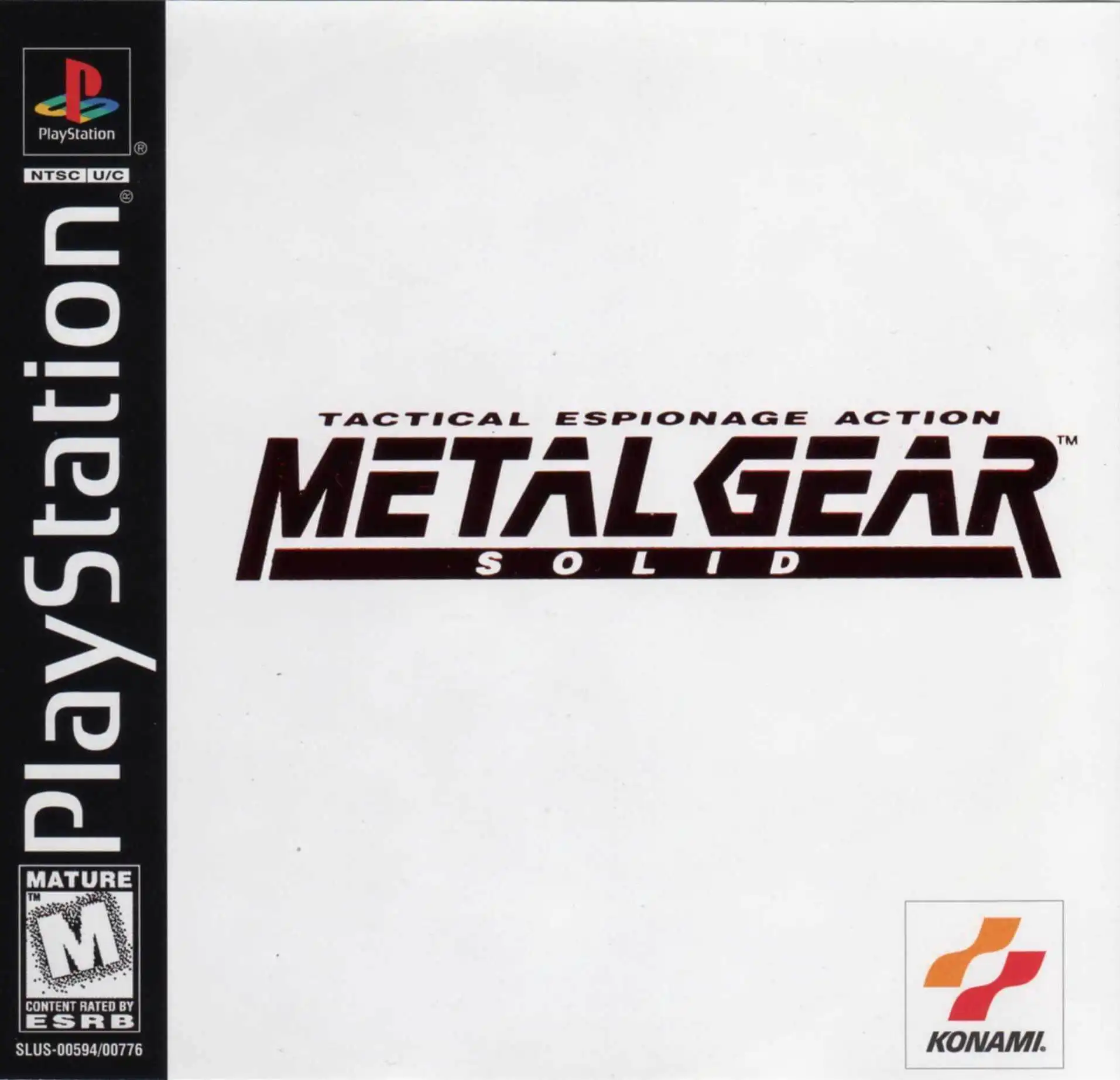 Metal Gear Solid PS1 Cover