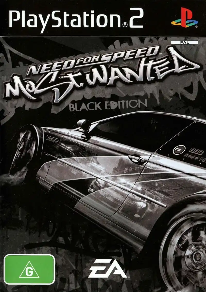 Need for Speed Most Wanted Black Edition PS2 Cover