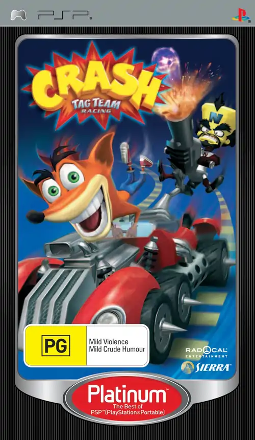 Crash Tag Team Racing PSP Cover