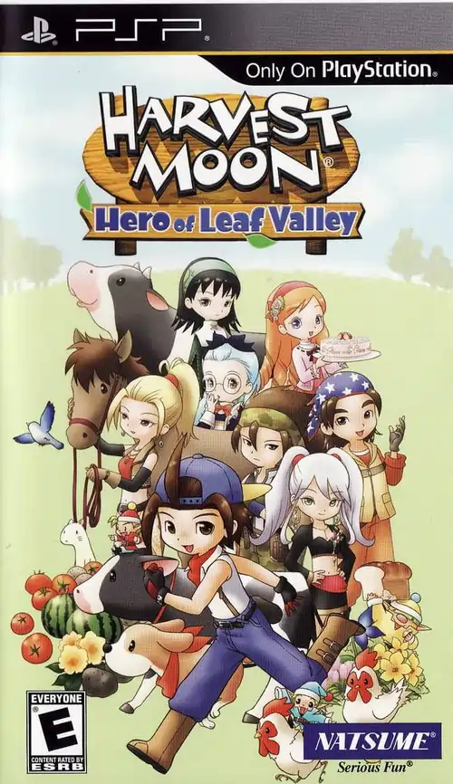 Harvest Moon – Hero of Leaf Valley PSP Cover