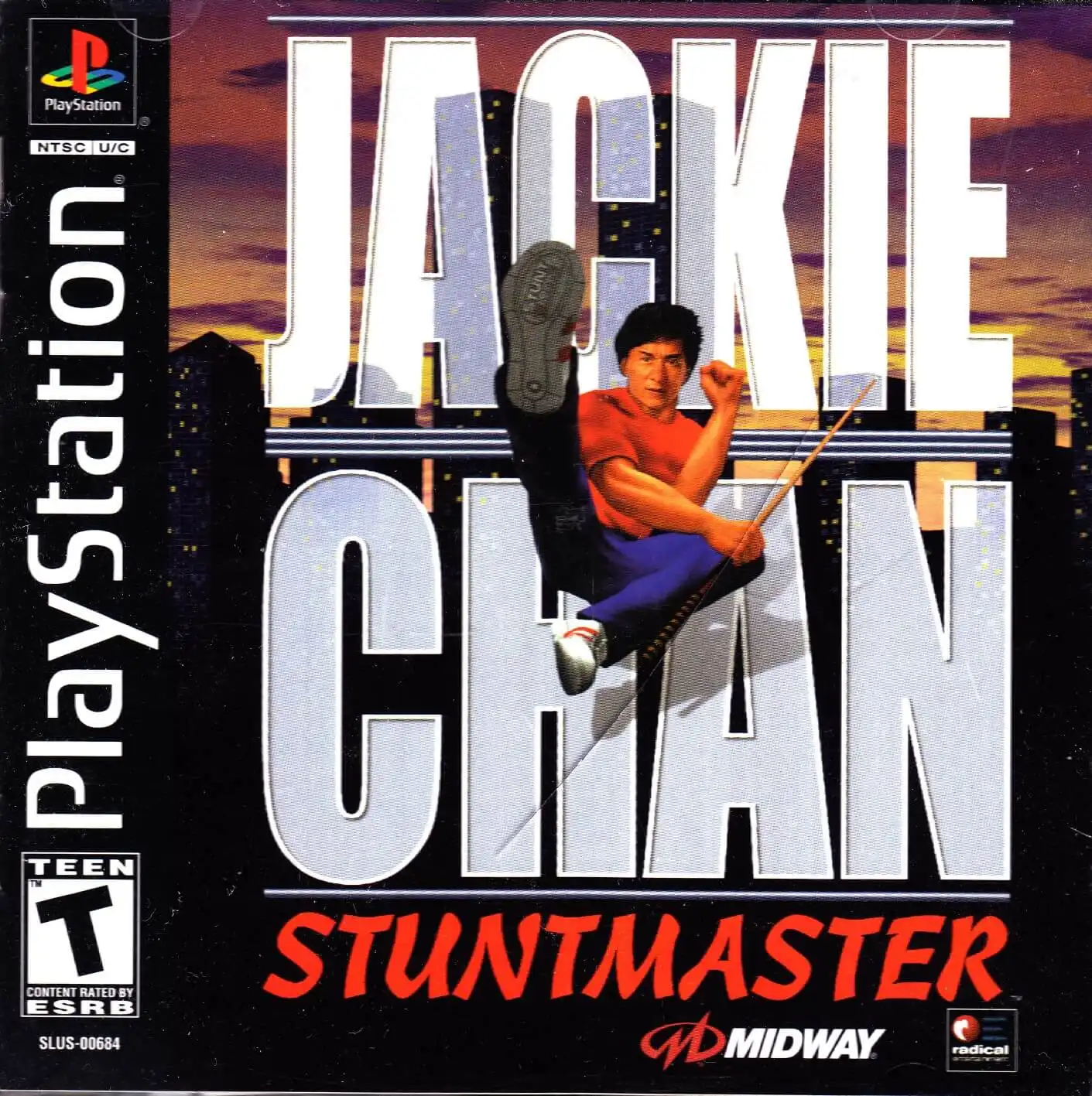 Jackie Chan Stuntmaster PS1 Cover