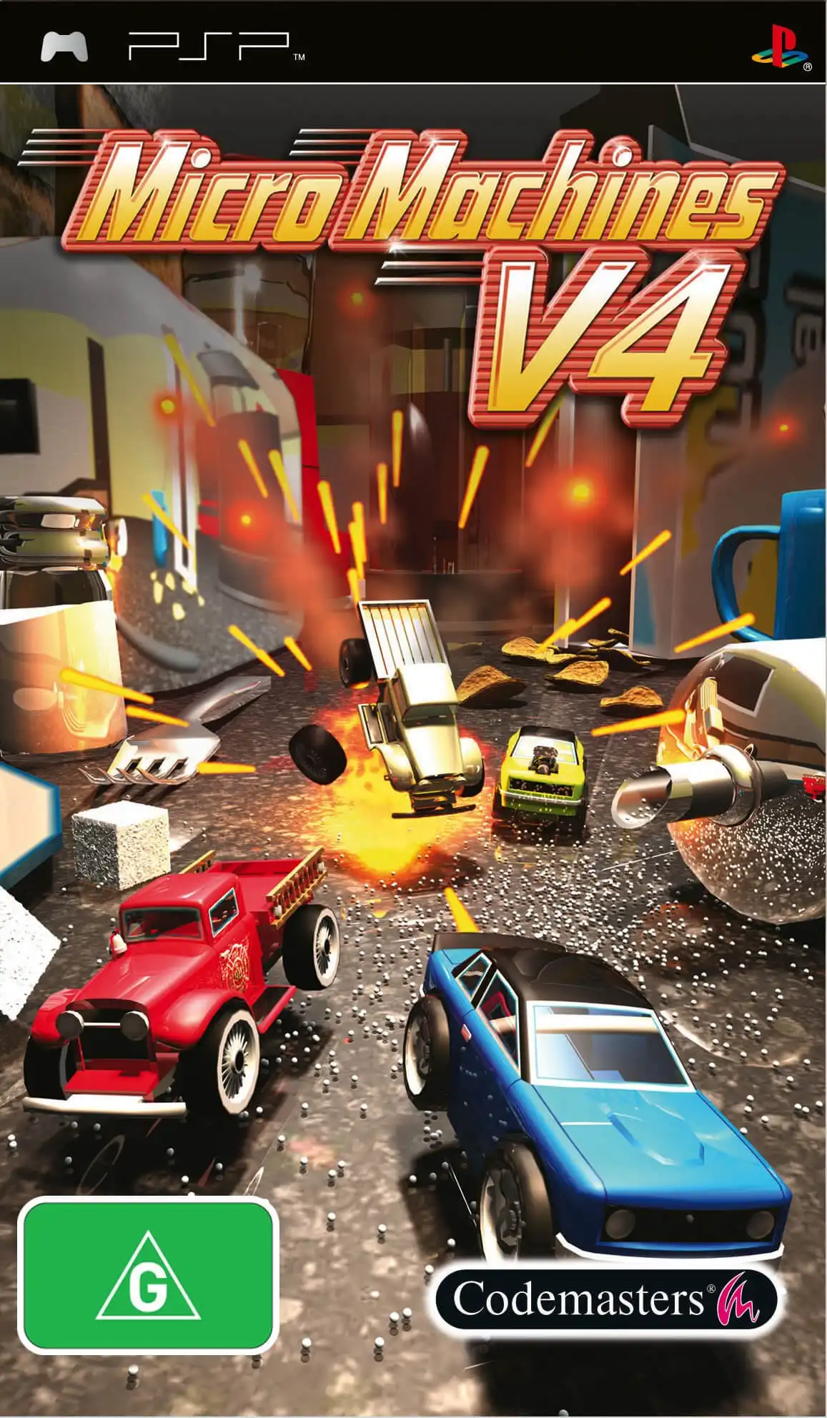 Micro Machines V4 PSP Cover