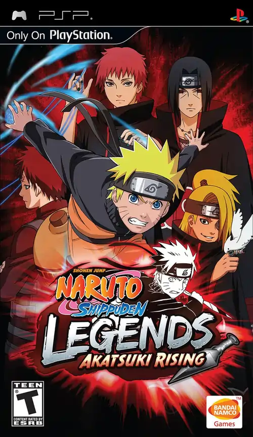 Naruto Shippuden Legends Akatsuki Rising PSP Cover