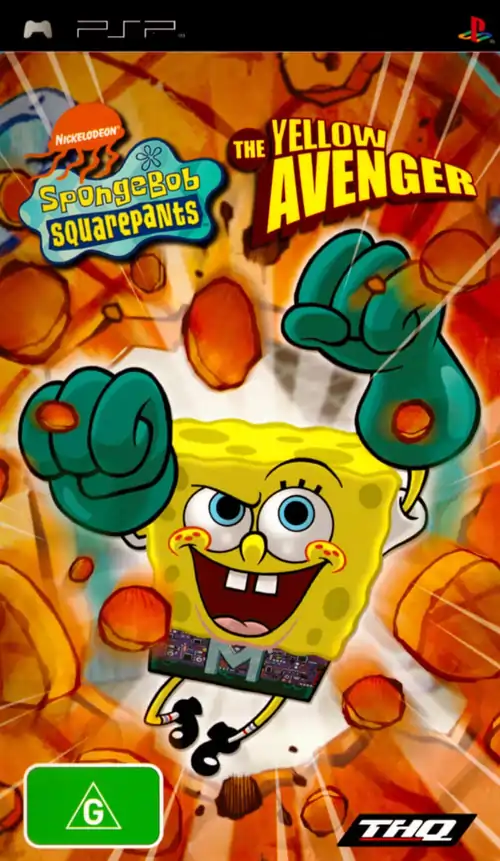 SpongeBob SquarePants The Yellow Avenger PSP Cover