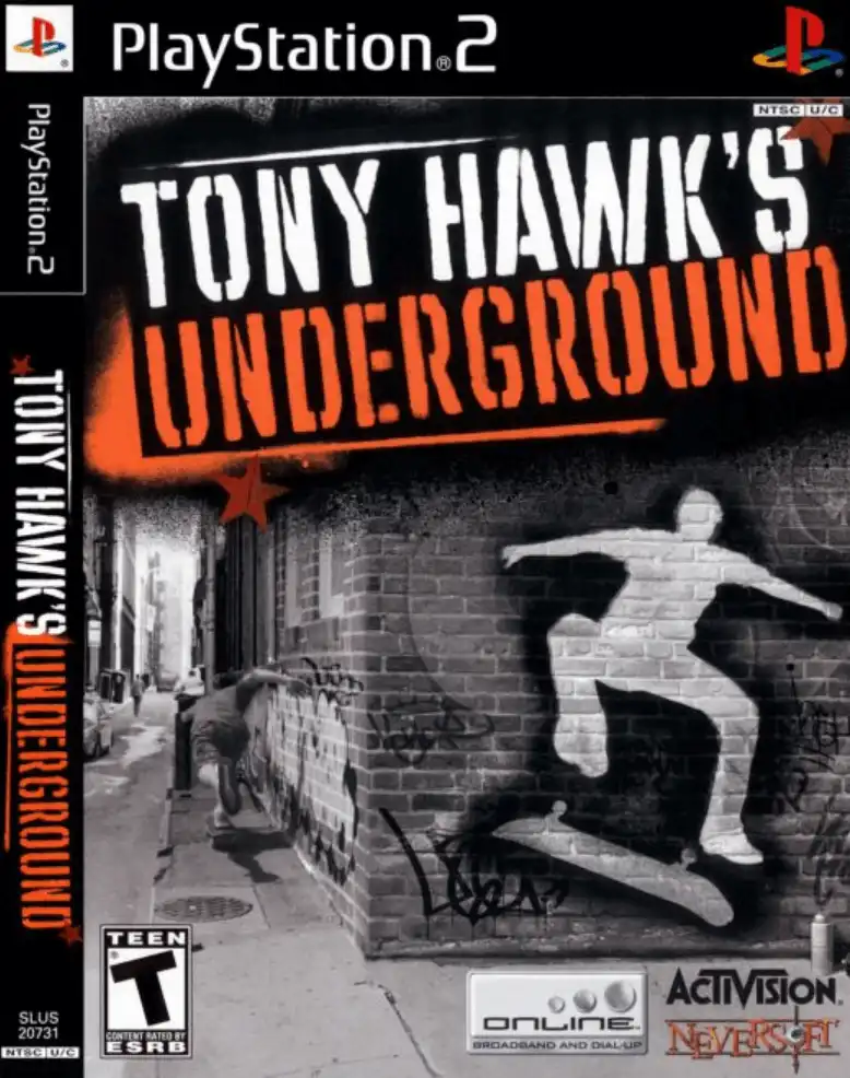 Tony Hawk’s Underground PS2 Cover