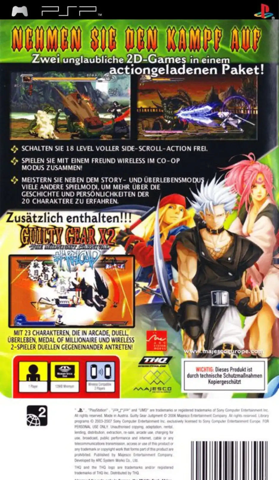 Guilty Gear Judgment PSP Cover