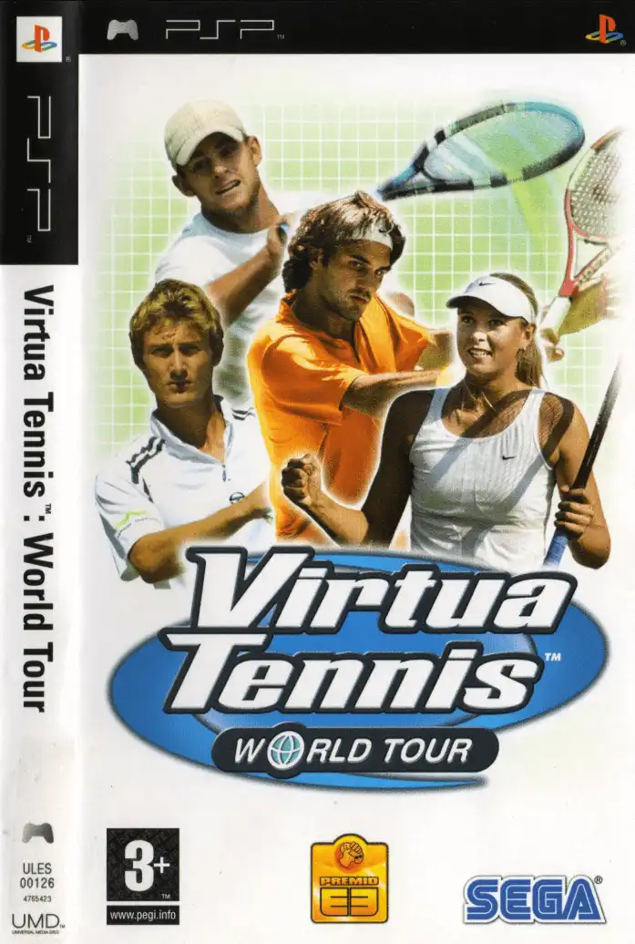 Virtua Tennis World Tour PSP Cover