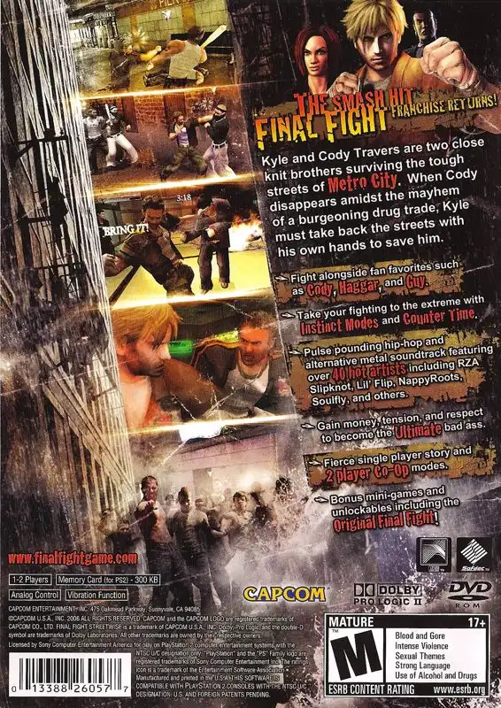 Final Fight – Streetwise PS2 Cover