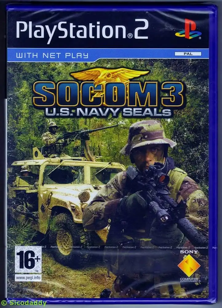 SOCOM 3 – U.S. Navy SEALs PS2 Cover