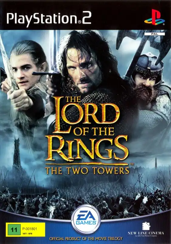 The Lord of the Rings: The Two Towers PS2 Cover
